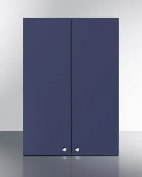 Summit Cabmn2130 Fully Assembled 21 Inch W X 30 H Wall Cabinet In Midnight Navy Slab Style With F