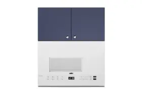 Summit Cabmn2412 Fully Assembled 24 Inch W X 12 H Wall Cabinet In Midnight Navy Slab Style With F