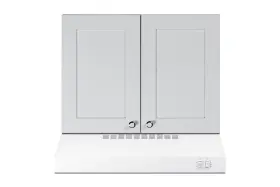 Summit Cabwh2418 Fully Assembled 24 Inch W X 18 H Wall Cabinet In White Shaker Style With French