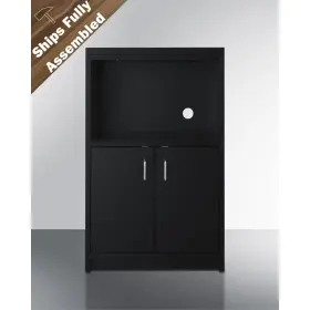 Summit Cwm1ada Storage Cabinet With Space For Microwave Ships Fully Assembled