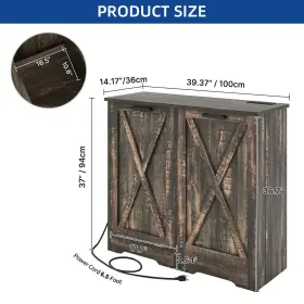 Taus 197839700970 Kitchen Garbage Cabinet 13 Gallon Tilt Out Trash Can With Doors And Drawer #2