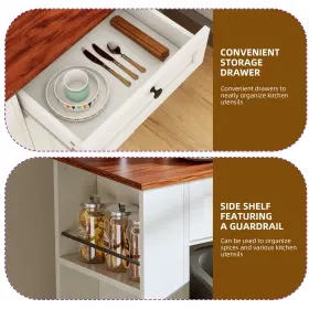 Beyshfdhk8 Taus Kitchen Cabinet Tilt-out Trash Can With Storage And Drop Leaf White #2