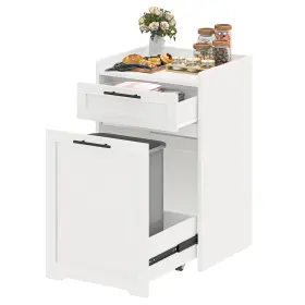 Beyshlgy9t Taus For 2 13 Gallon Trash Bin Storage Pull Out Cabinet Kitchen Dining Room Home