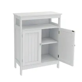 Aybszhd798 Tileon Ready To Assemble Cabinet Double Shutter Doors Full Depth Shelves White #3