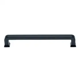 Utopia Alley 758277908771 Bergen Cabinet Ring Pull Knob Decorative Matt Black 6.3 Inch 1 Pack