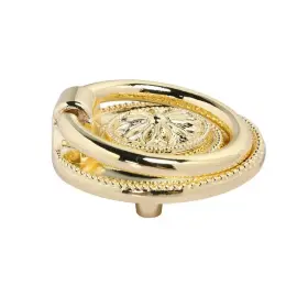 Utopia Alley 815011027508 Medici Ring Pull 1 5/8 Inch Diameter Polished Gold