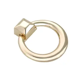 Utopia Alley 815011027881 Anello Ring Cabinet Pull 1.6 Inch X 1.9 Polished Gold