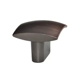 Utopia Alley 815011027904 Rhonda Contoured Square Cabinet Ring Pull Knob Oil Rubbed Bronze 1