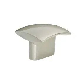 Utopia Alley 815011027911 Rhonda Contoured Square Cabinet Ring Pull Knob Brushed Nickel