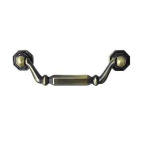 Utopia Alley 815011028109 Suffolk Drop Cabinet Pull Antique Brass 3.8 Inch