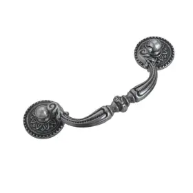 Utopia Alley 815011028291 Tipton Drop Cabinet Pull 3.78 Inch Center To Antique Iron