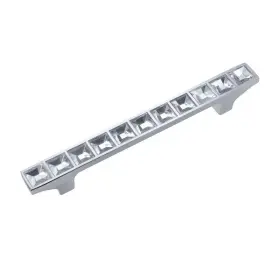 Utopia Alley 815011028345 Gleam Grid 11 Crystal Pull Handle -decorative Polished Chrome