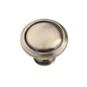Utopia Alley 815011028536 Luna Cabinet Ring Pull Knob - Vintage Antique Brass Casual