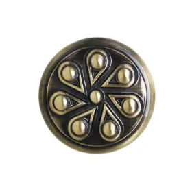 Utopia Alley 815011028543 Ciel Cabinet Knob 1.2 Inch Diameter Antique Brass #2