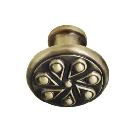 Utopia Alley 815011028543 Ciel Cabinet Knob 1.2 Inch Diameter Antique Brass #3