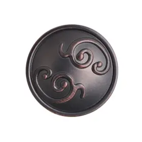 Utopia Alley 815011028710 Roma Cabinet Knob 1.3 Inch Diameter Oil Rubbed Bronze Finish #2