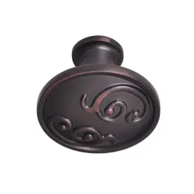 Utopia Alley 815011028710 Roma Cabinet Knob 1.3 Inch Diameter Oil Rubbed Bronze Finish #3