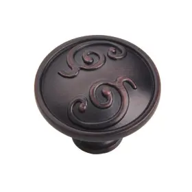 Utopia Alley 815011028710 Roma Cabinet Knob 1.3 Inch Diameter Oil Rubbed Bronze Finish