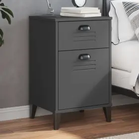 374914 Vidaxl Bedside Cabinet Accent End Table Bedroom Furniture Solid Wood Pine