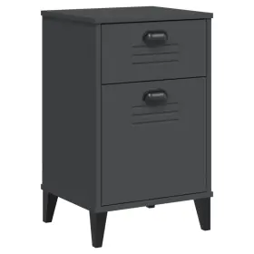 374916 Vidaxl Bedside Cabinet Accent End Table Bedroom Furniture Solid Wood Pine #2