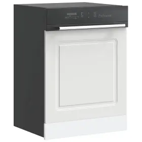 Vidaxl 721158420039 Dishwasher Panel White Engineered Wood 24 X 0.6 26.4 In Durable