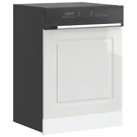 Vidaxl 721158420053 Dishwasher Panel High Gloss White Engineered Wood