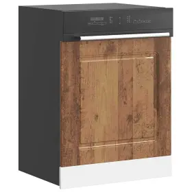 Vidaxl 721158420114 Dishwasher Panel Old Wood Engineered 23.6x0.6x26.4 In