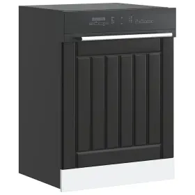Vidaxl 721158422446 Dishwasher Panel Black Engineered Wood Medium Durable