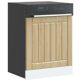 23.6x0.6x26.4in Vidaxl 721158422460 Dishwasher Panel Sonoma Oak Engineered Wood