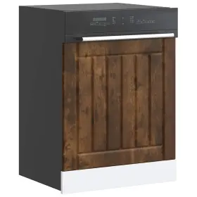 Vidaxl 721158422484 Dishwasher Panel Smoked Oak Engineered Wood