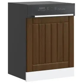 Vidaxl 721158422507 Brown Oak Dishwasher Panel Engineered Wood Standard Size Durable