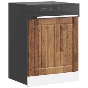 Vidaxl 721158422514 Dishwasher Panel Old Wood Engineered Standard Durable