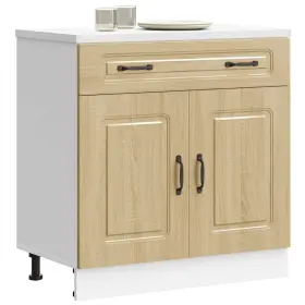 853500 Vidaxl Kitchen Base Cabinet Sonoma Oak Engineered Wood Medium