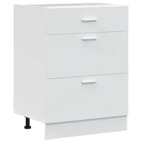 Vidaxl 854250 Kitchen Base Cabinet White Engineered Wood 23.6 X 18.1 32.1 In