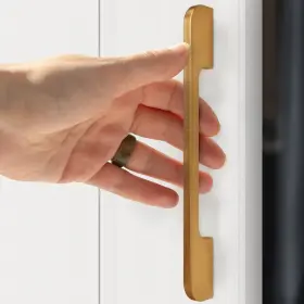 Villar Home Designs 840340601211 5 Pack Extra Modern Cabinet Drawer And Kitchen Gold Pulls By