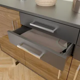 Villar Home Designs 840340601396 10 Pack Modern Square Stainless Steel Cabinet Drawer And Kitchen Silver Pulls