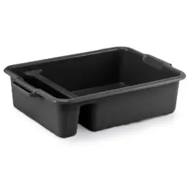 52634 Vollrath Black Hd Two-compartment 23 X 17 6 Dish Box Inch #2