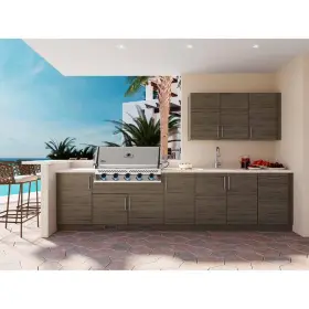 Dcfs642a-wd Weatherstrong Kitchen Cabinet 6 Inch X 42 Flat Stock Weatherwood In Matte White #3