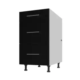 Ib3d1827-mpb Weatherstrong Miami Pitch Black Matte Flat Panel Stock Assembled Base Kitchen 3