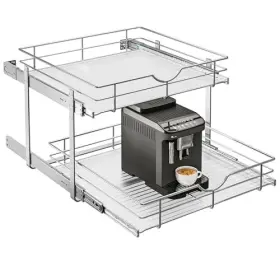 Welfurgeer W8-bxg-dan 2-tier Kitchen Cabinet Pullout Shelf And W23 23 Inch W X 22 D 2 Tiers