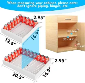 Yfxcvsl 629722475936 Pull Out Cabinet Organizer 2pack Expandable 12.6ftft-20.5ftft Drawers #2