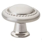 (pack Of 10)GLIDERITE 1-1/4" Round Beaded Cabinet Knob Satin Nickel 5222-SN-1. Fixed Price $14.25.