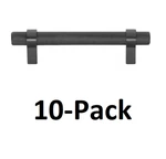 *10-PACK* Gliderite 3-3/4 In. Center-to-center Matte Black Knurled Bar Pull. Fixed Price $29.99.