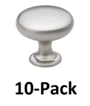 *10-PACK* Gliderite 1-1/8 In. Satin Nickel Classic Round Cabinet Knob 5411-SN-10. Fixed Price $13.99.