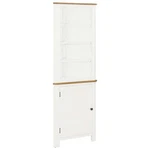 Corner Cabinet 23.2"X14.2"X70.9" Solid Oak Wood. Fixed Price $297.69.