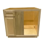 Kitchen Blind Corner Base Cabinet Unfinished Poplar Shaker Style 36. Fixed Price $292.17.
