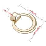 Utopia Alley Anello Cabinet Ring Pull - Polished Gold Metal Knobs 1.6". Fixed Price $8.24.