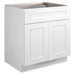 Design House 613273 Brookings 34.5" X 30" Double Door Base - White. Fixed Price $613.00.
