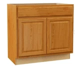 Hampton Bay 36 X 34.5 Assembled Bath Base Cabinet,medium Oak No Shelf. Fixed Price $400.00.
