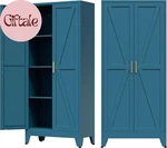 Home Farmhouse Storage Cabinet With 2 Barn Door, Tall Kitchen Pantry Cupboard. Fixed Price $163.70.